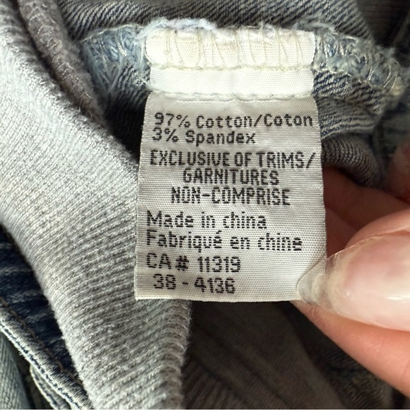 Garage Light Blue Jean Jacket Cropped Size M Denim Streetwear Casual - Picture 9 of 12